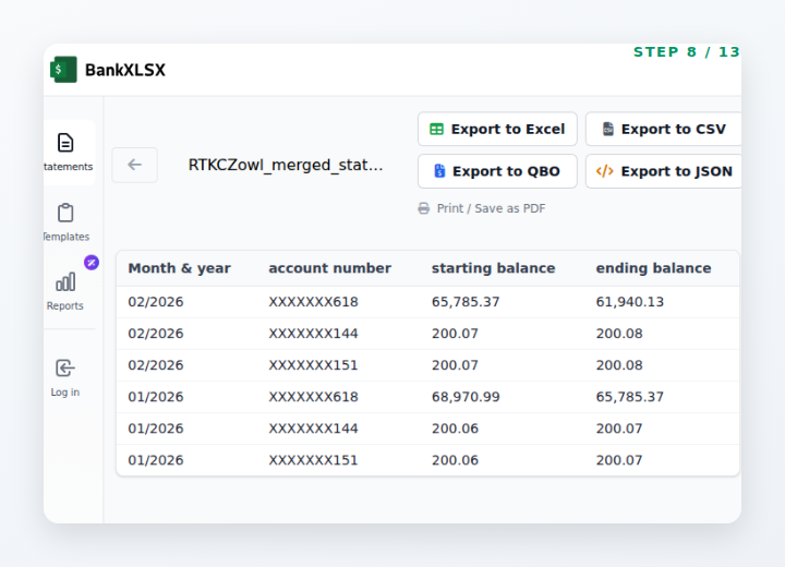 Export straight to QuickBooks